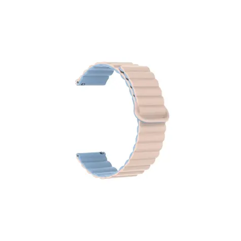 Aligator Řemínek silikonový magnetický / 22mm / růžovo-modrý