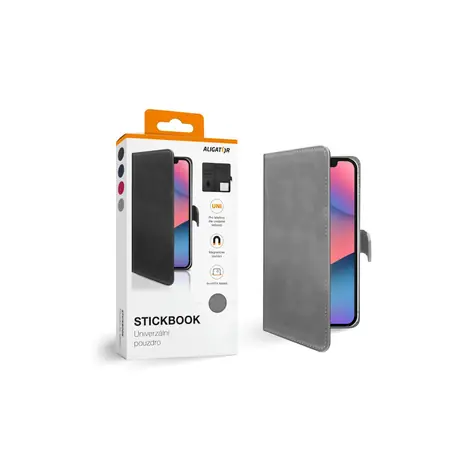 Aligator Pouzdro Stickbook vel.XXL / šedé