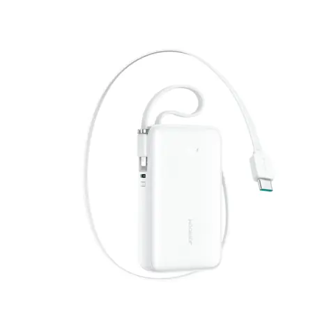 Joyroom JR-PR2L bílá / Powerbanka / 10000mAh / 35W / 1x USB-C / 1x USB-C & 1x Lightning kabel