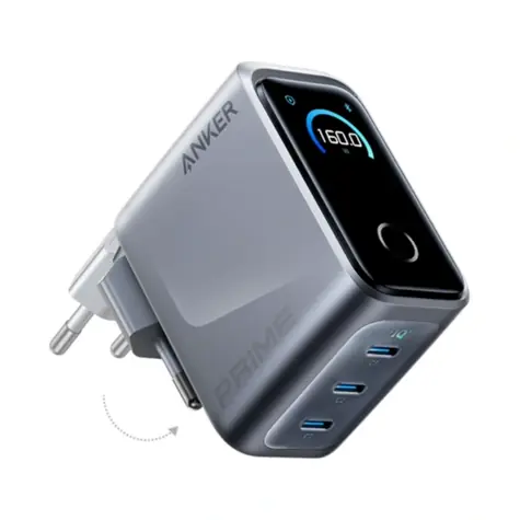 Anker Prime Nabíječka do sítě stříbrná / 160W / 3xUSB-C