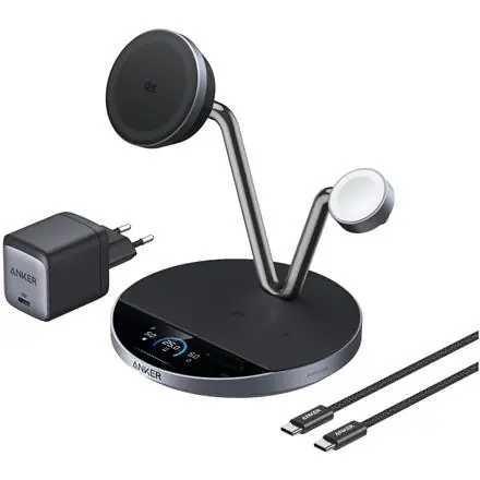 Anker Prime Bezdrátová nabíječka 3v1 černá / 25 W