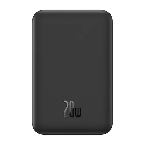 Rozbaleno - Baseus P10022107113-00 černá / Powerbanka / 5000mAh / USB-C / MagSafe / 20W / rozbaleno