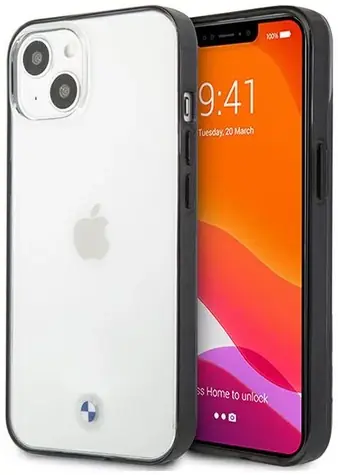 BMW Zadní kryt Signature Collection pro iPhone 13 mini transparentní