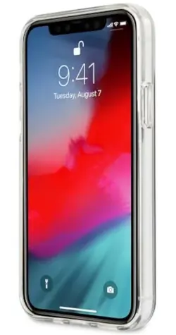 BMW Zadní kryt Motosport Tricolor pro iPhone 12 Pro Max transparetní
