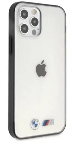 BMW Zadní kryt Sandblast pro iPhone 12 Pro Max transparentní