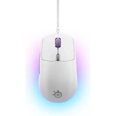 SteelSeries Rival 3 Gen 2 bílá / Herní myš / optická / 8500DPI / USB-A / 2m / 6 tlačítek