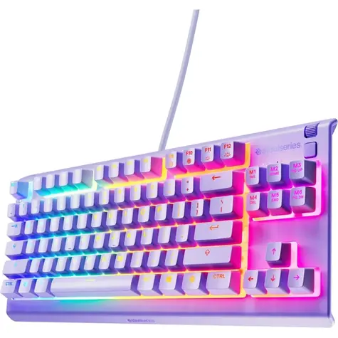 SteelSeries Apex 3 TKL fialová / Herní klávesnice / RGB podsvícení / US layout