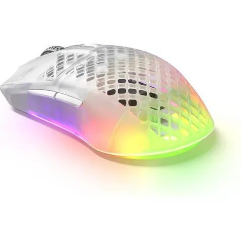 SteelSeries Aerox 3 Ghost Wireless bílá / Bezdrátová herní myš / optická / 18000DPI / USB-C / BT / 6 tlačítek