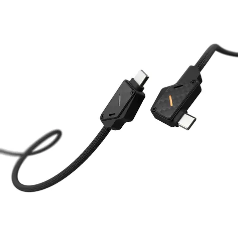 Aulumu M07 Datový a nabíjecí kabel USB-C Carbon Fiber 1,2m, Čerrná