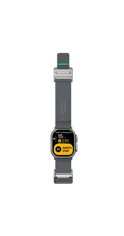 Aulumu A11 Mag Buckle Slim řemínek pro Apple Watch, stříbrná spona, šedý pásek