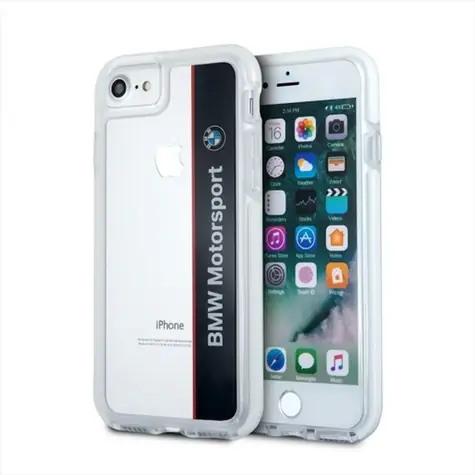 BMW Zadní kryt Motorcase pro iPhone 7 / 8 / SE 2020 / SE 2022 / transparentní černá