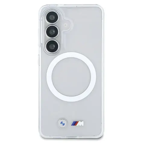 BMW Nárazuvzdorný Zadní kryt MagSafe s logem pro Samsung Galaxy S26 transparentní