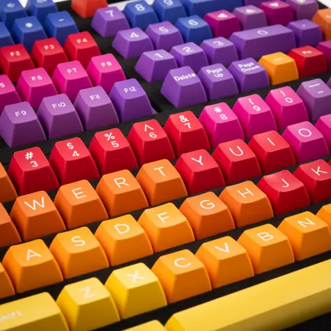 Ducky Afterglow ABS Doubleshot sada kláves oranžová / Náhradní klávesy / 108 kláves / US Layout