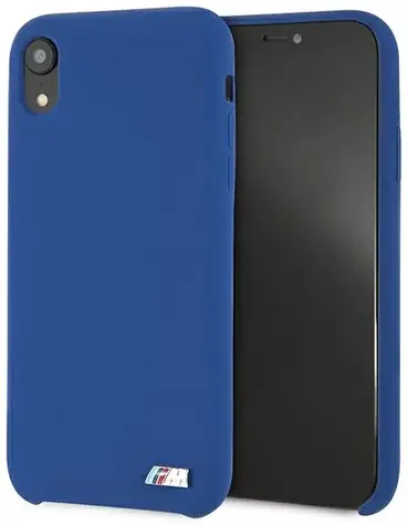 BMW Silikonový zadní kryt M Collection pro iPhone Xr modrá