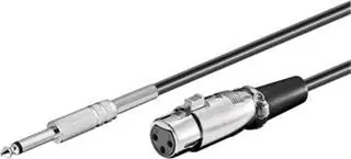 Rozbaleno - PremiumCord Kabel Jack 6.3mm-XLR samec-samice 6m / rozbaleno