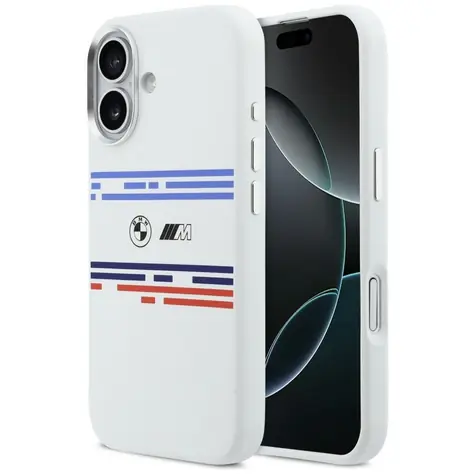BMW Zadní kryt Horizontal Line MagSafe pro iPhone 17 bílá