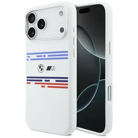 BMW Zadní kryt Horizontal Line MagSafe pro iPhone 17 Pro Max bílá