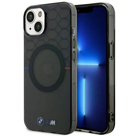 BMW Pattern MagSafe Zadní kryt pro iPhone 14 Plus šedá