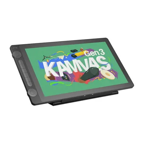 Huion Kamvas 16 GEN 3 GS1563 černá / Grafický tablet / 350 x 197 mm / 5080 LPI / 16384 úrovní tlaku / USB-C