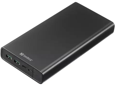 Rozbaleno - Sandberg Powerbank USB-C PD 100W 38400 mAh / max. 20V / max. 3A / 2x USB A / 1x USB-C / rozbaleno