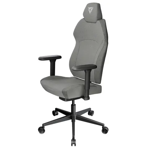ThunderX3 SOLO 360 - Loft Air světle šedá / herní židle / ergonomická / pojezdová kolečka / nosnost 125 kg