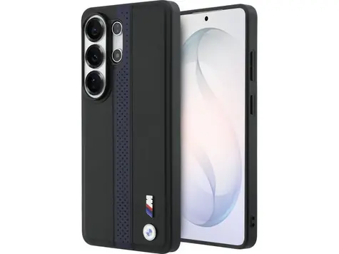 BMW Zadní kryt perforovaný s pruhem a logem MagSafe pro Samsung Galaxy S26 Ultra modrá