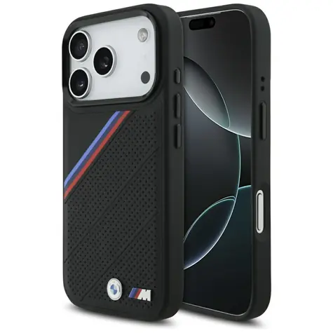 BMW Zadní kryt s tříbarevným kovovým logem MagSafe pro iPhone 17 Pro černá