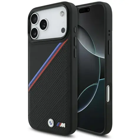 BMW Zadní kryt s tříbarevným kovovým logem MagSafe pro iPhone 17 Pro Max černá
