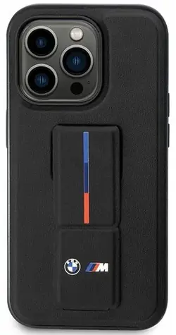 BMW Zadní kryt Grip Hot Stamp pro iPhone 14/15/13 černá