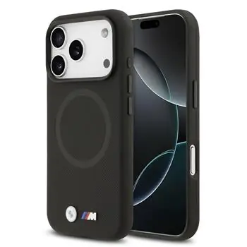 BMW Zadní kryt kovový s logem MagSafe pro iPhone 17 Pro černá