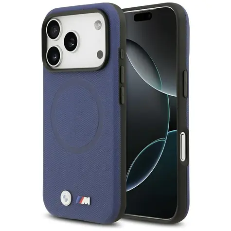 BMW Zadní kryt kovový s logem MagSafe pro iPhone 17 Pro tmavá modrá