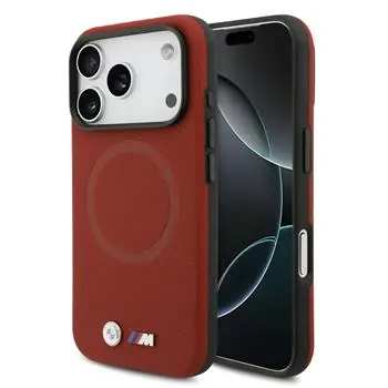 BMW Zadní kryt kovový s logem MagSafe pro iPhone 17 Pro červená