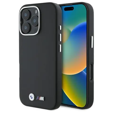 BMW Zadní kryt hladký celokovový MagSafe pro iPhone 16 Pro Max černá