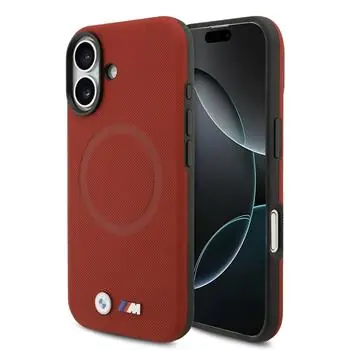 BMW Zadní kryt kovový s logem MagSafe pro iPhone 17 červená