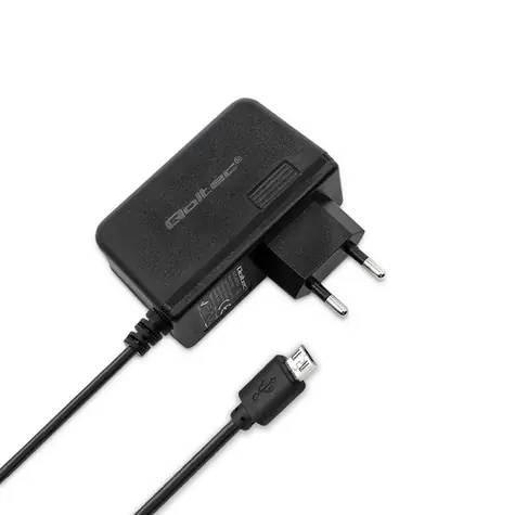 Rozbaleno - Qoltec 51022 Síťová nabiječka 1.4m černá / 15W / 5V / 3A / Micro-USB / rozbaleno