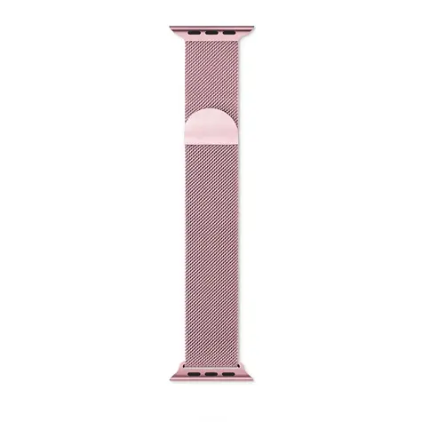 Rozbaleno -Epico Milanese Band řemínek pro Apple Watch SE(44mm)/Series1-9(42/44/45mm)10-11(46mm)/Ultra(49mm)růžově-zlatá / rozbaleno