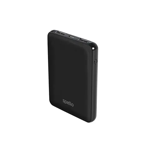 Rozbaleno - Spello Pocket Power Bank Kapesní powerbanka 5000mAh černá / 10W / 2x USB-A / rozbaleno