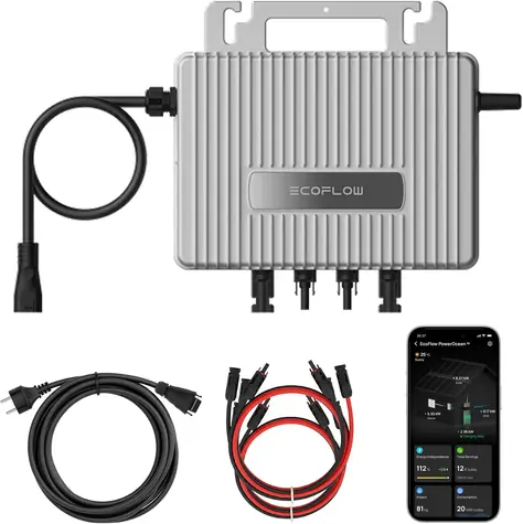 Rozbaleno - EcoFlow STREAM / Mikroinvertor / pro fotovoltaické panely / bez PV a AC kabelu / rozbaleno