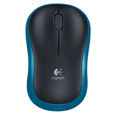 Rozbaleno - Logitech myš Wireless Mouse M185 / optická / 3 tlačítka / modrá-černá / rozbaleno