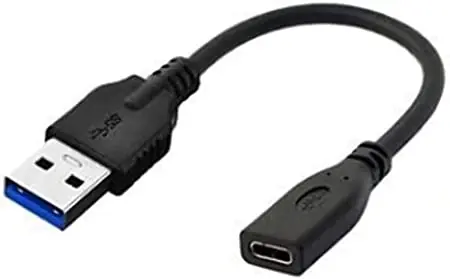Rozbaleno - MicroConnect adaptér USB-C (F) - USB3.0 A (M) 0.2m černá  / rozbaleno
