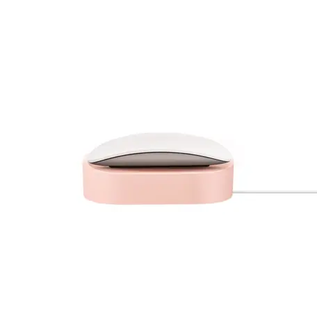 Rozbaleno - UNIQ Nova stojan pro nabíjení Apple Magic Mouse růžový / rozbaleno