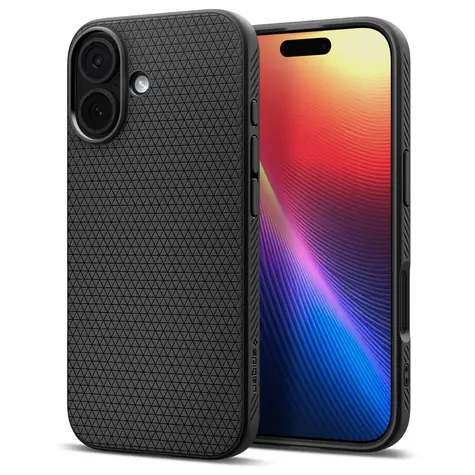 Rozbaleno - Spigen Liquid Air zadní kryt pro Apple iPhone 17 černá / rozbaleno