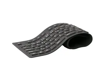 Rozbaleno - C-TECH FK-01 gelová klávesnice / CZ/SK / USB / černá / rozbaleno