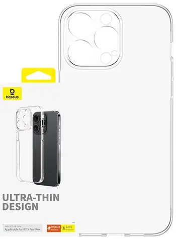 Rozbaleno - Baseus P60157204203-03 OS-Lucent Series Pouzdro pro Apple iPhone 15 ProMax transparentní / rozbaleno
