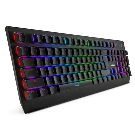 Rozbaleno - Niceboy K610 Chameleon / herní klávesnice / Mojo RX / RGB podsvícení / USB / 1.8m / CZ layout / rozbaleno
