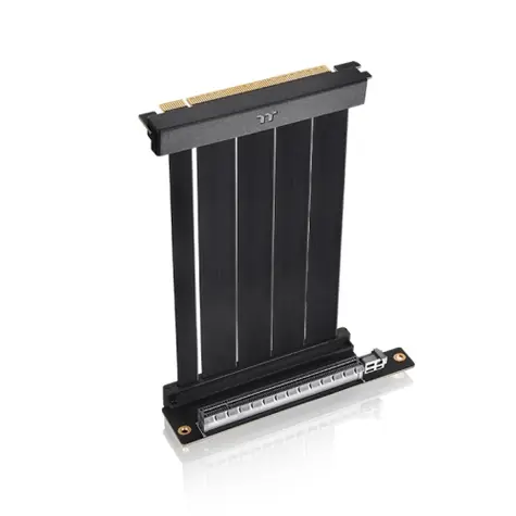 Rozbaleno - Thermaltake PCI-E 4.0 Dual 90 Riser Cable 13cm černá / Prodlužovací kabel PCI-E / rozbaleno