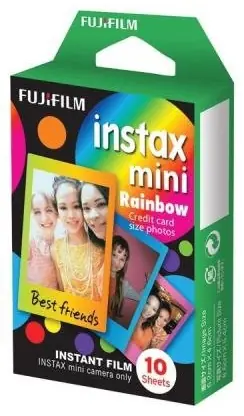 Fujifilm COLORFILM INSTAX mini 10 fotografií - RAINBOW