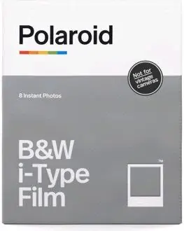 Polaroid Originals i-Type B&W / Fotopapír 8 listů / rozměr 10,7 x 8,8 cm / lesklý / určen pro instantní fotoaparáty