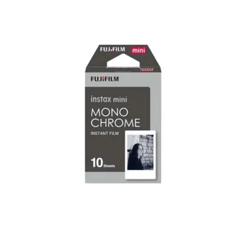 Fujifilm Instax Mini Monochrome 10ks / film do instantního fotoaparátu čb / formát obrázku 46 mm × 62 mm
