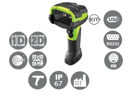 ZEBRA DS3608-HD kit-USB / 2D snímač čárových kódů / Multi-IF / černá